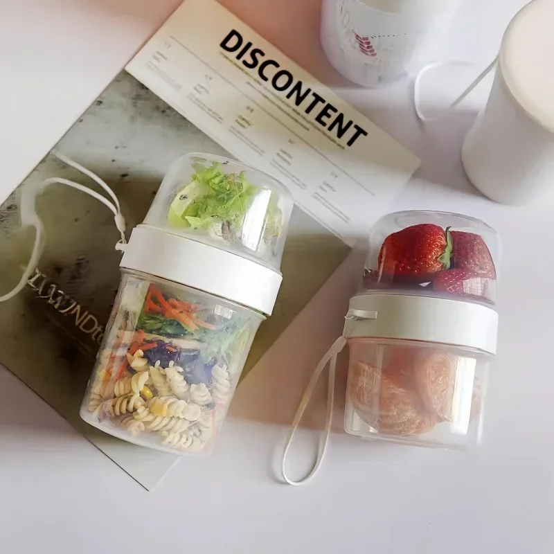 Carry Breakfast Cup Salad Cups - Meal Prep Oatmeal Jars 评论和价格