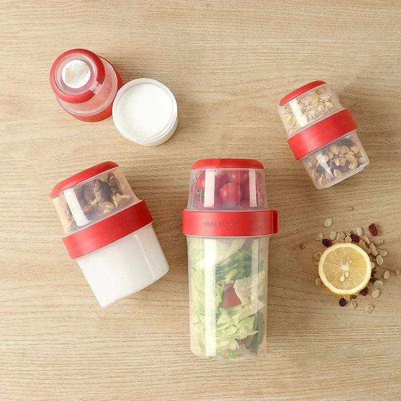 Portable Plastic Breakfast Cup - Meal Prep Oatmeal Jars 评论和价格