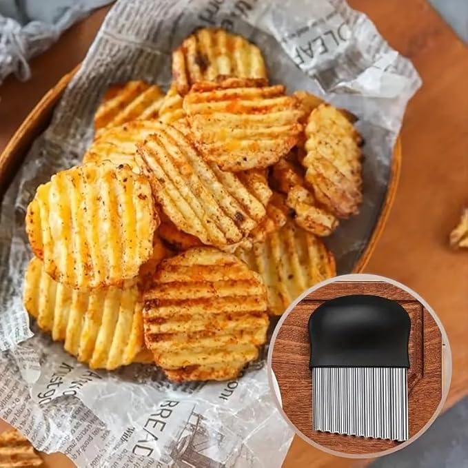 2 Pcs Stainless Steel Crinkle  - Meal Prep Quick 评论和价格