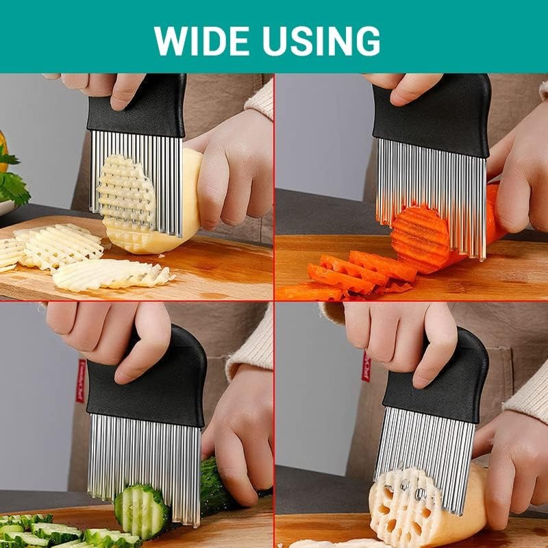 2 Pcs Stainless Steel Crinkle  - Meal Prep Quick 评论和价格