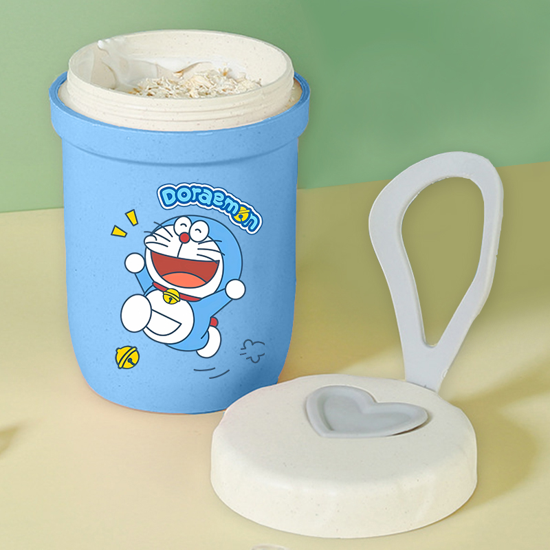 Doraemon Girl Boy Portable Bre - Meal Prep Oatmeal Jars 评论和价格